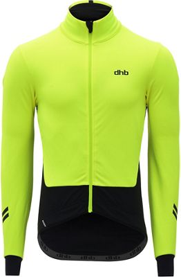 dhb Aeron Deep Winter Softshell  - Fluro Yellow/Noir - XL, Fluro Yellow/Noir