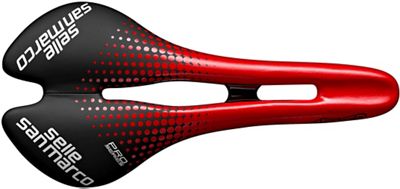 Selle San Marco Aspide Open-Fit Pro Series Saddle - Rouge-Noir