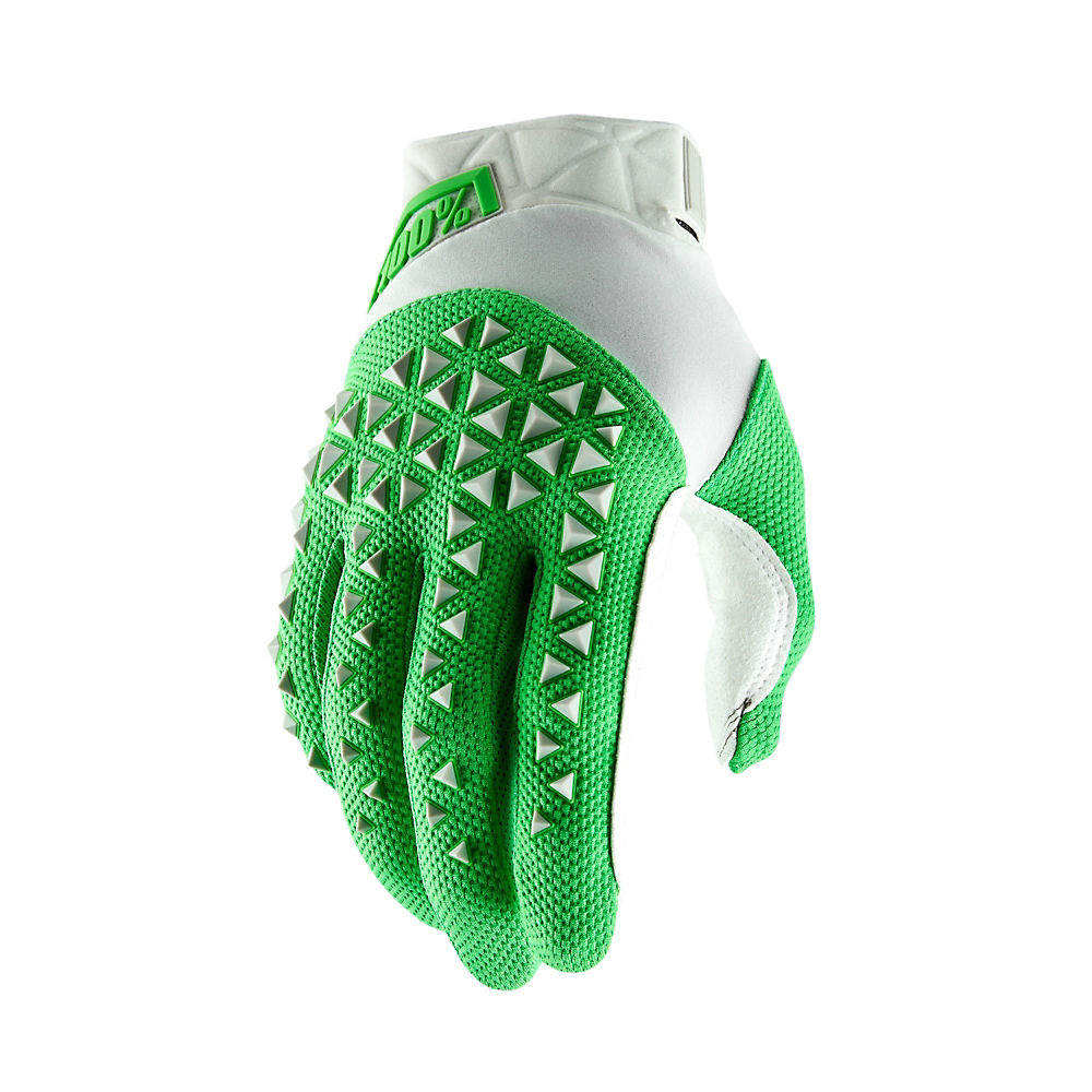 Gants 100 % Airmatic - Argent/Lime - XL