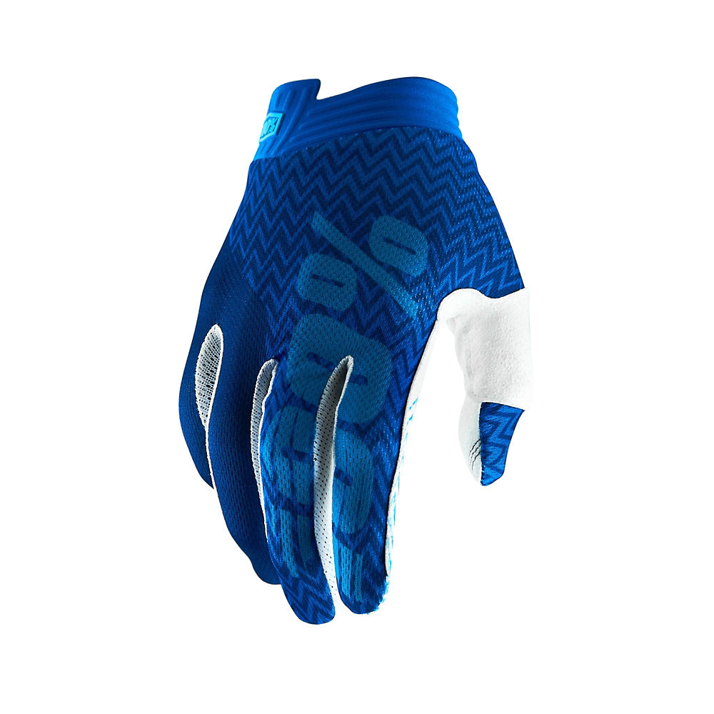 Gants 100 % iTrack - Bleu/Bleu marine - XXL, Bleu/Bleu marine