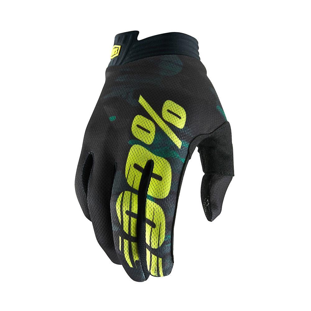 Gants 100 % iTrack - black Camo, black Camo