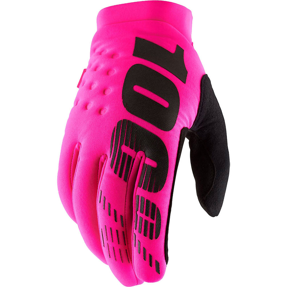 100% Women's Brisker Gloves SS19 - Neon Pink-Black - XL}, Neon Pink-Black