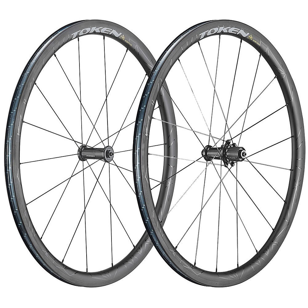 Token Zenith Ventous 36mm Carbon Wheelset - Noir - Shimano, Noir