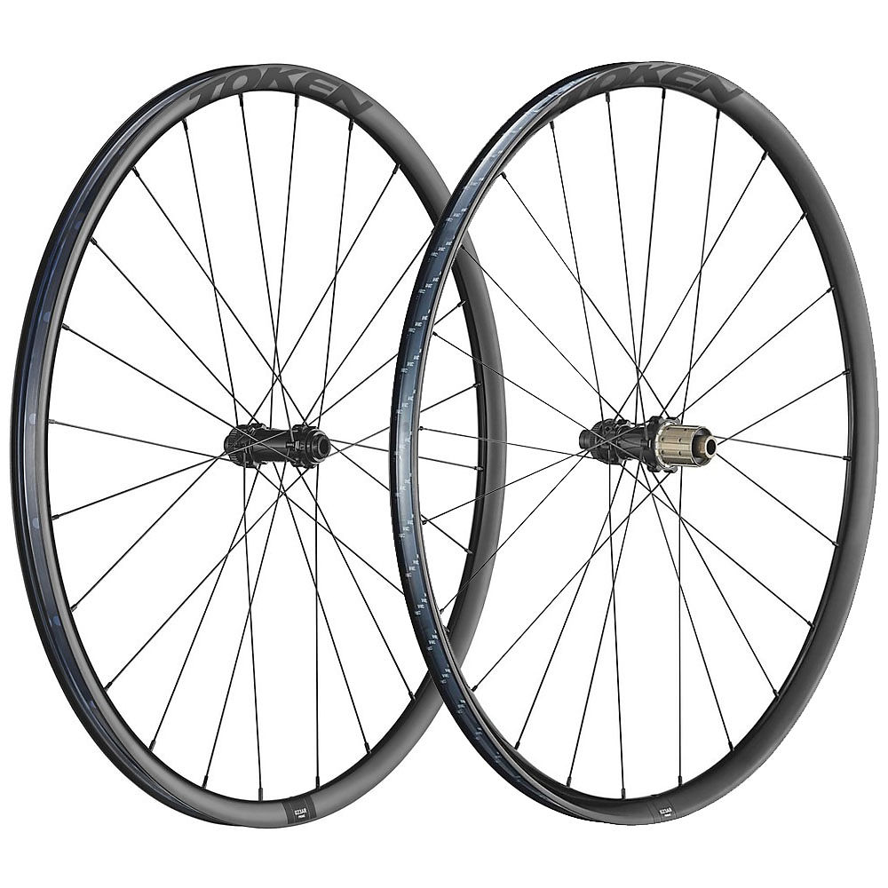 Token G23AR Disc Gravel Alloy Wheelset - Noir - Shimano, Noir