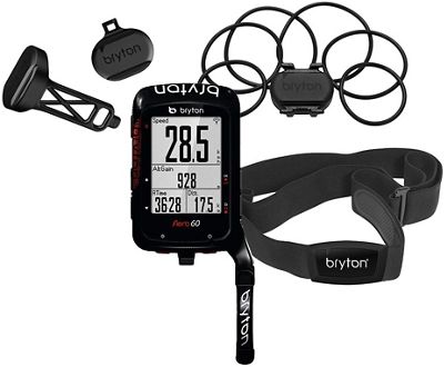 Bryton Aero 60+Cadence+Speed+HRM+Aero Mount 2019 - Noir, Noir