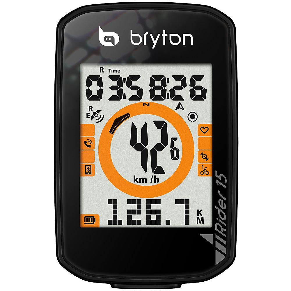 Compteur de vélo Bryton Rider 15 2019 - Noir, Noir