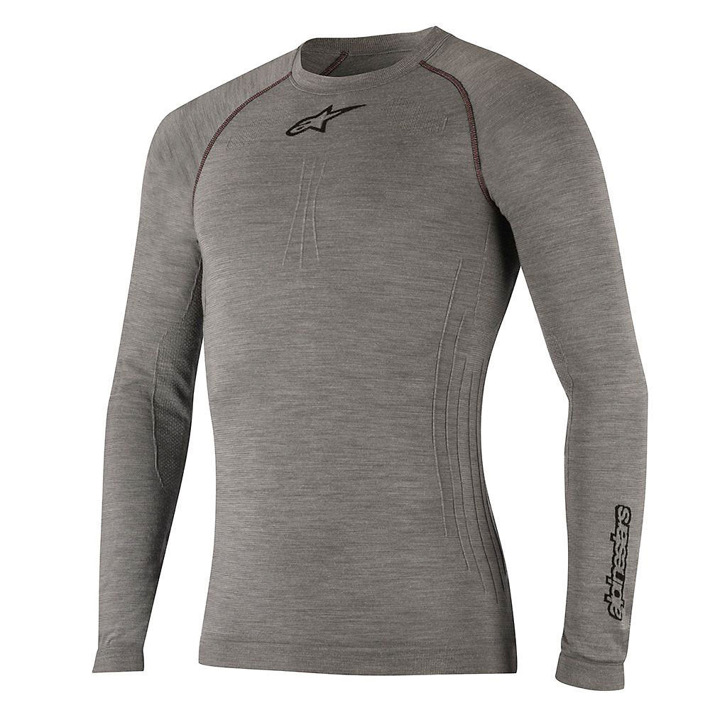 Alpinestars Tech Top Winter Long Sleeve - Melange Gray Black - XS/S