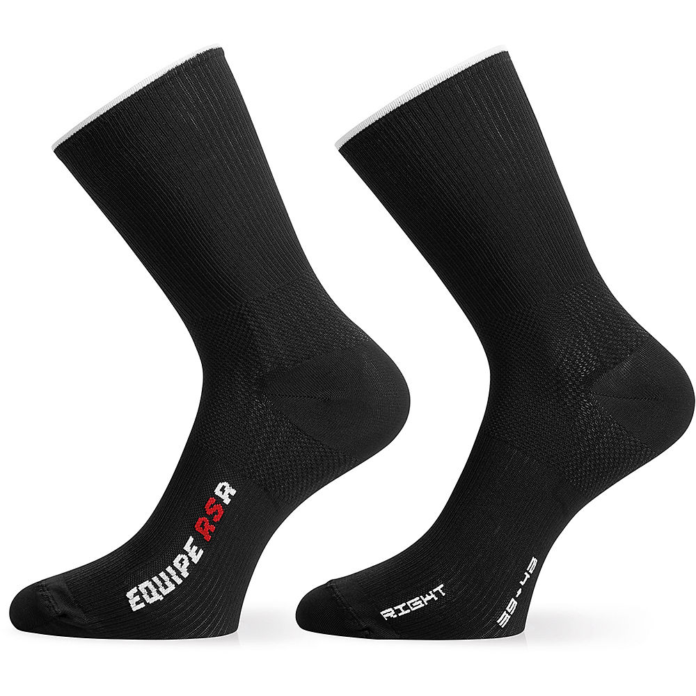 Assos RSR Socks - Black Series - M/L}, Black Series