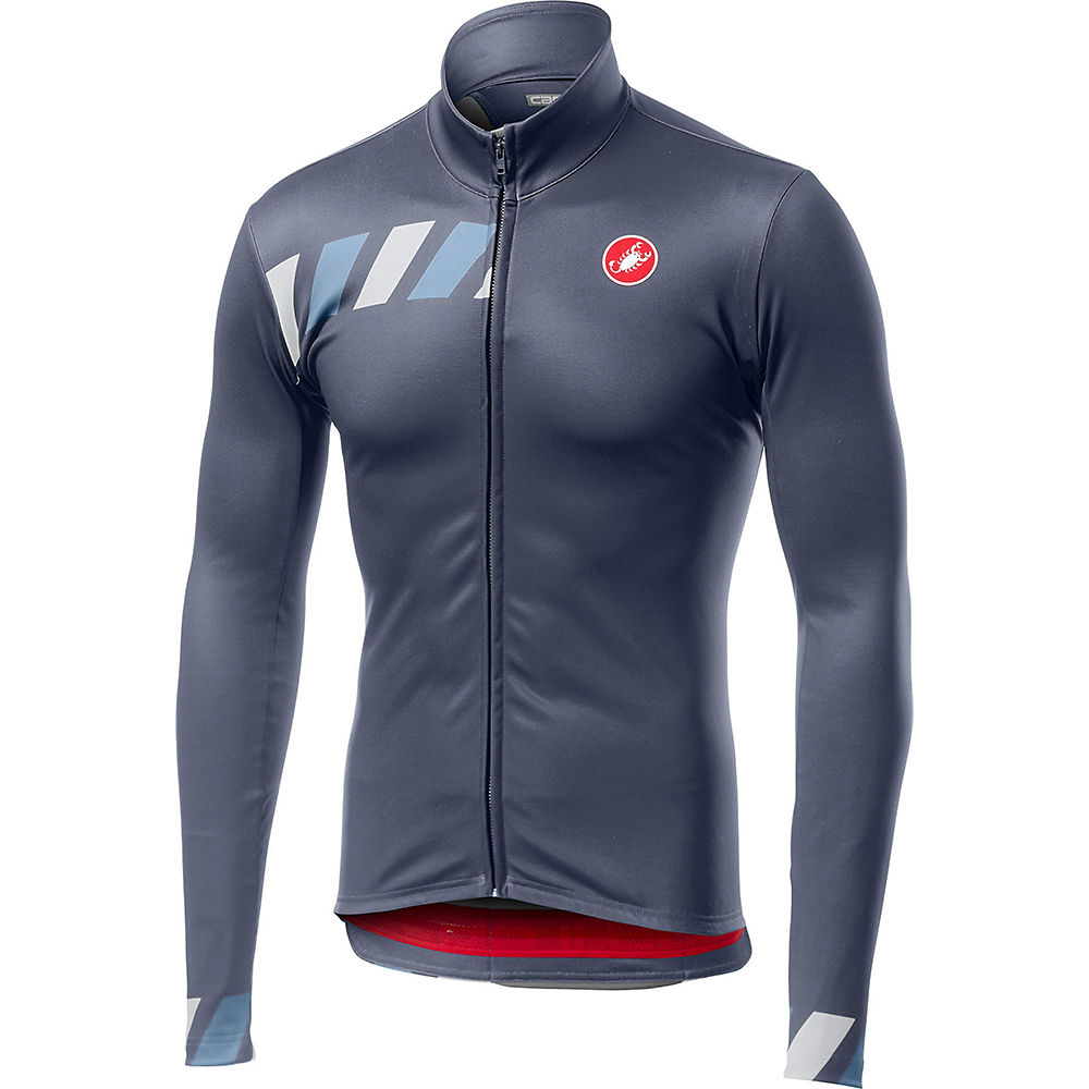 Castelli Pisa Jersey Fz - Dark Steel Blue