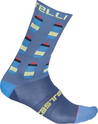 Castelli Pazzo 18 Socks - Light Steel Blue - L/XL/XXL