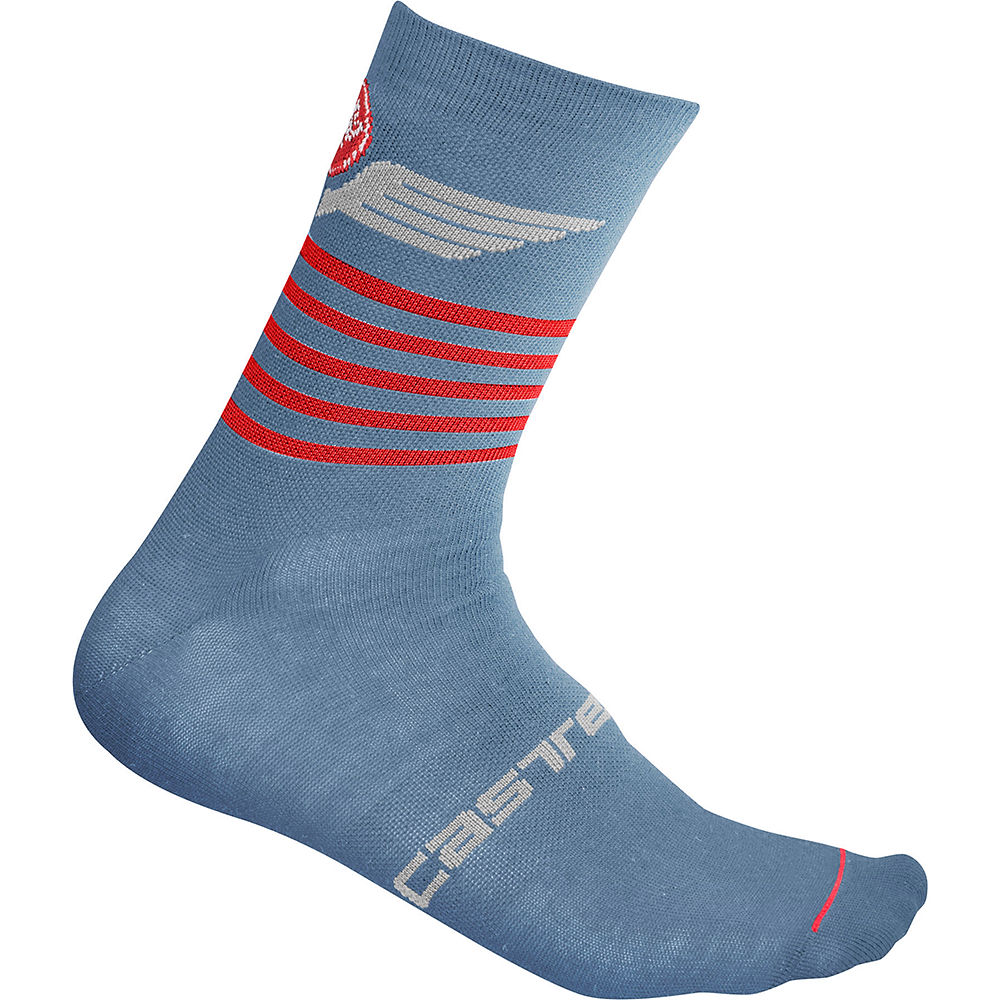 Castelli Lancio 15 Socks - Light Steel Blue - XXL
