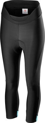 Calzamaglia donna 3/4 Castelli Velocissima  - Black-Celeste - XL, Black-Celeste