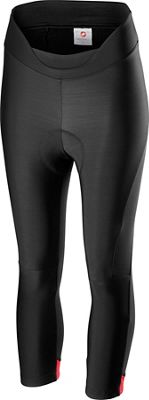 Calzamaglia donna 3/4 Castelli Velocissima  - Black-Fiery Red, Black-Fiery Red