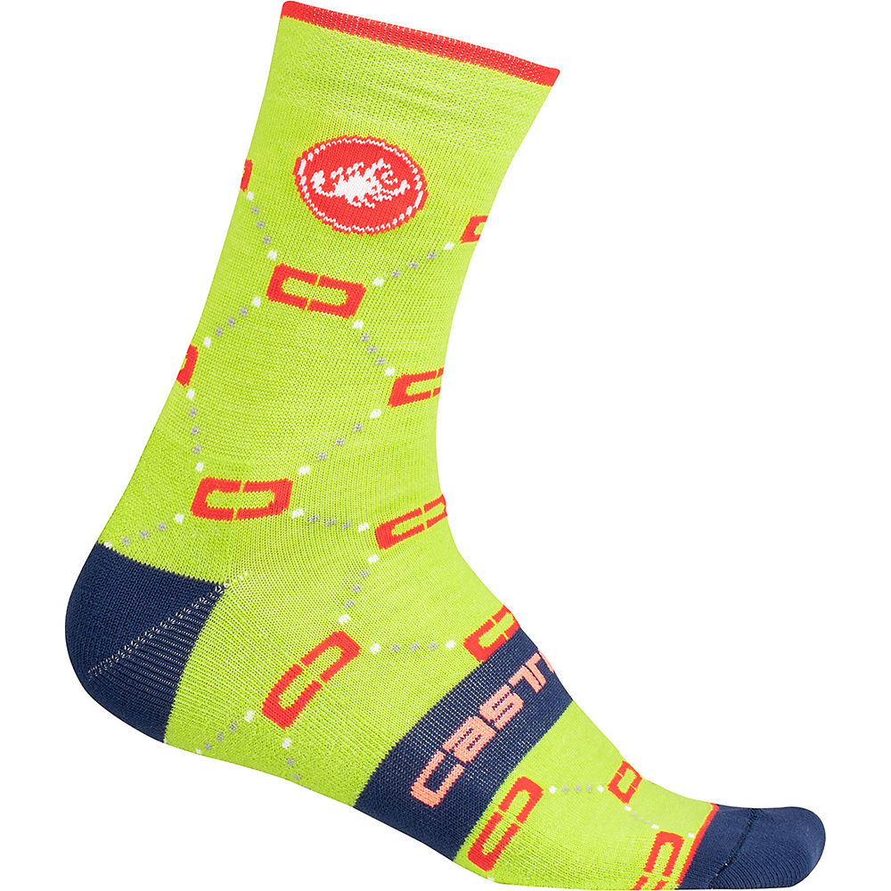 Castelli Women's Doppio C 15 Socks - Citron - L/XL/XXL
