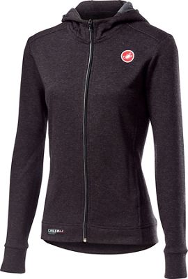 Castelli Women's Milano Full Zip Fleece - Melange Light Black