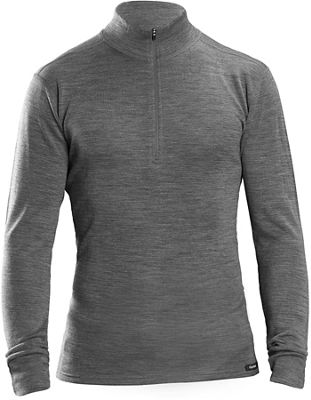 GripGrab Merino Bamboo 1-2 Zip Base Layer - Gris