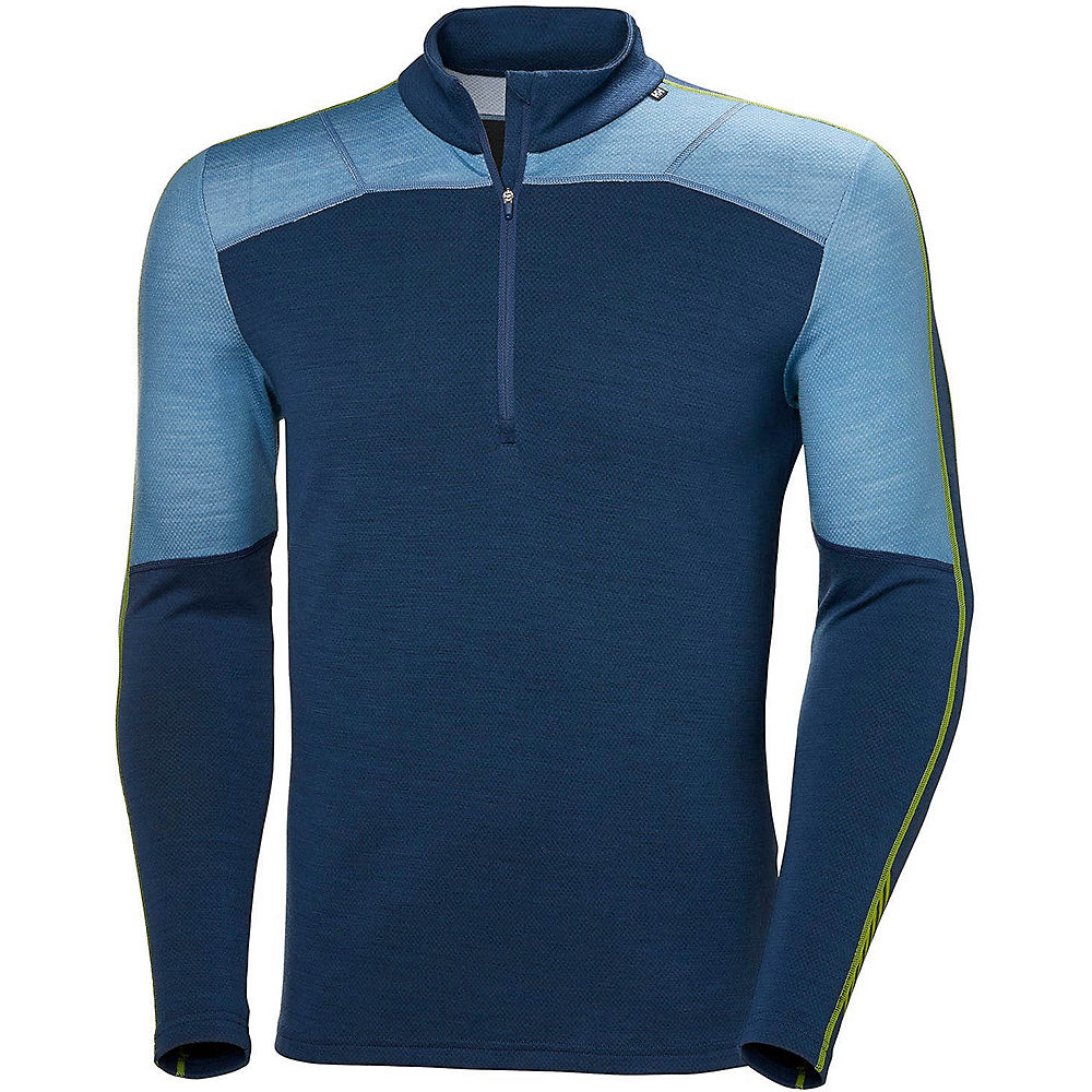 Helly Hansen Lifa Merino 1-2 Zip Base Layer - 603 NORTH SEA BLUE - XXL
