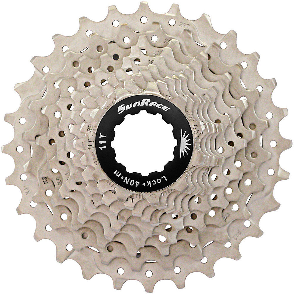 SunRace CSRS0 10 Speed Road Cassette - Silver - 11-25t}, Silver