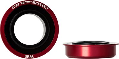 CeramicSpeed BB86 Shimano MTB Bottom Bracket - Red - BB86 - 24mm Spindle, Red
