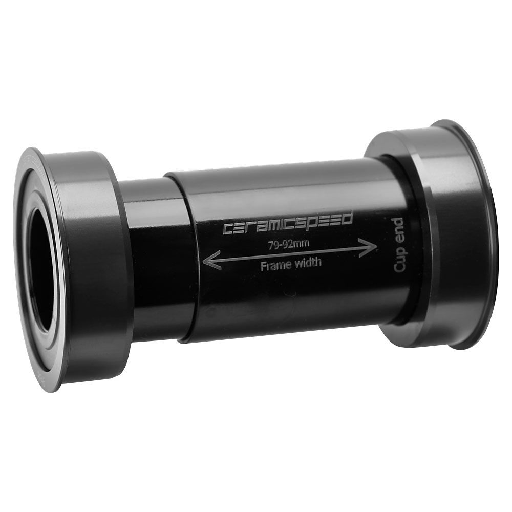 CeramicSpeed EVO386 Shimano Bottom Bracket - Black - 86.5 x 46mm BB386 - 24mm Spindle}, Black