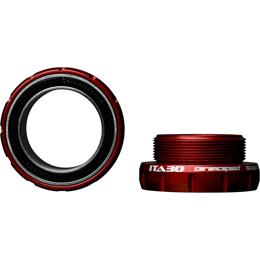 CeramicSpeed ITA30 Bottom Bracket - Red - 70mm - Italian Thread - 30mm Spindle, Red