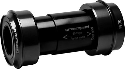 CeramicSpeed PF30a Shimano Bottom Bracket - Noir - 73 x 46mm - PF30a - 24mm Spindle, Noir