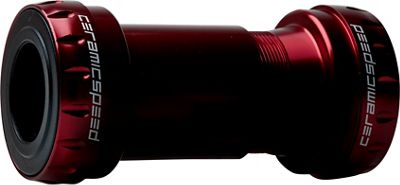 CeramicSpeed BB30 Shimano Road Bottom Bracket - Red - 68 x 42mm - BB30 - 24mm Spindle, Red