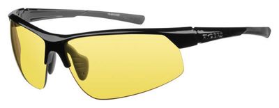 Ryders Eyewear Saber Poly Black-Yellow Lens Sunglasses 2019, Black