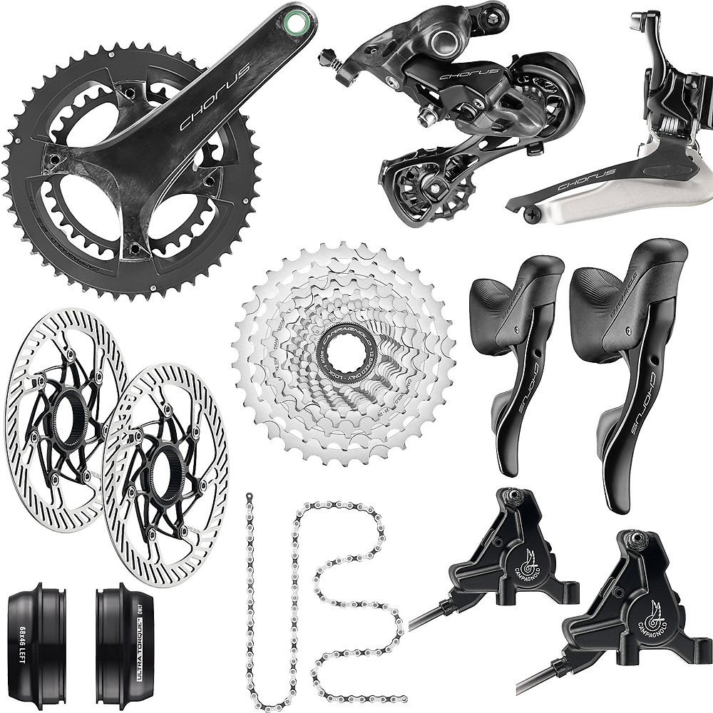 Campagnolo Chorus 12 Speed Road Groupset - Disc - Carbon - 52.36}, Carbon