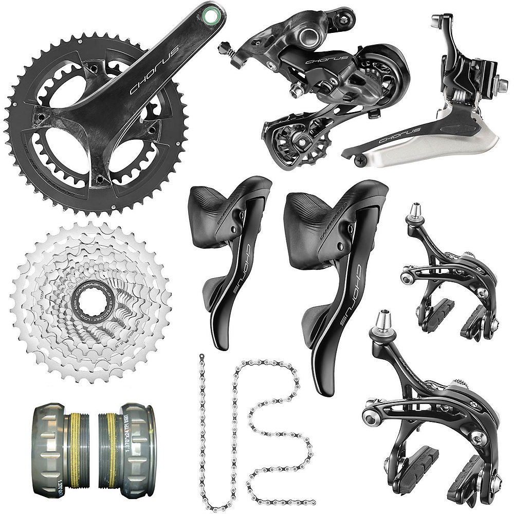 Campagnolo Chorus 12 Speed Road Groupset - Carbon - 48.32}, Carbon