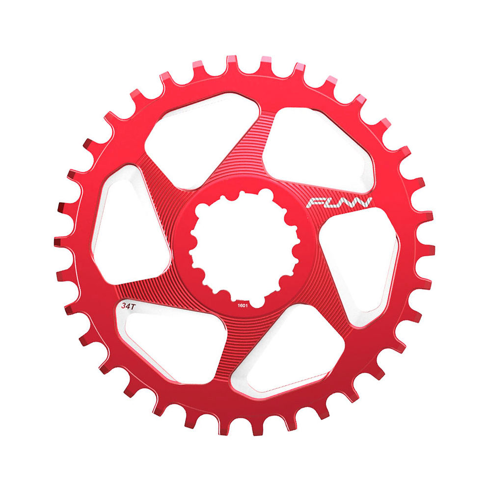 Funn Solo DX Narrow Wide Chainring - Rouge - Direct Mount, Rouge