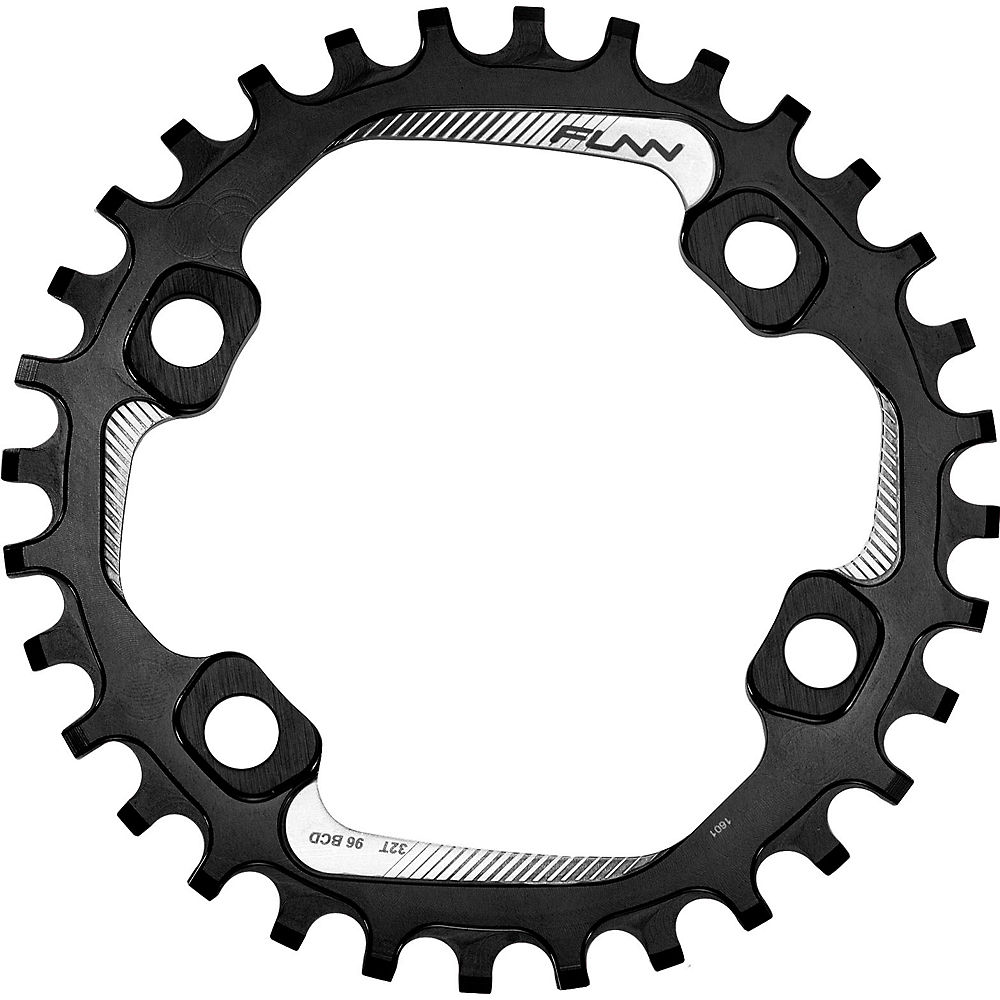 Funn Solo 96 Narrow Wide Chainring - Noir - 4-Bolt, Noir