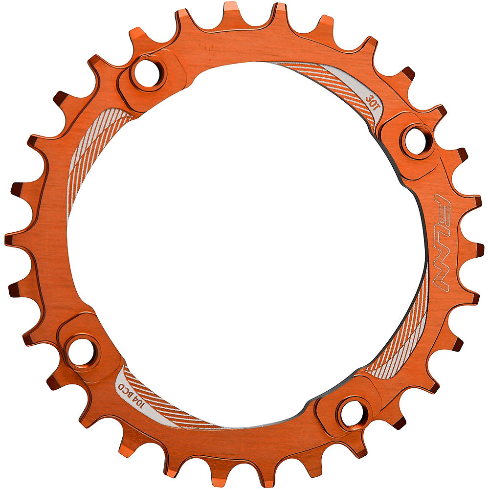 Funn Solo Narrow Wide Chainring - Orange - 104mm, Orange