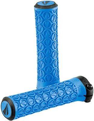 SDG Slater Jr Lock On MTB Handlebar Grips - Cyan Blue - 115mm}, Cyan Blue