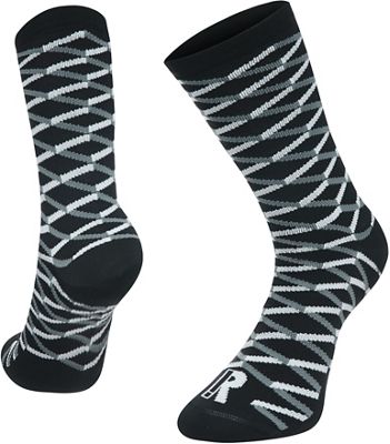 Chaussettes Ratio Ribbons (20 cm)   - Noir - blanc - XS/S, Noir - blanc