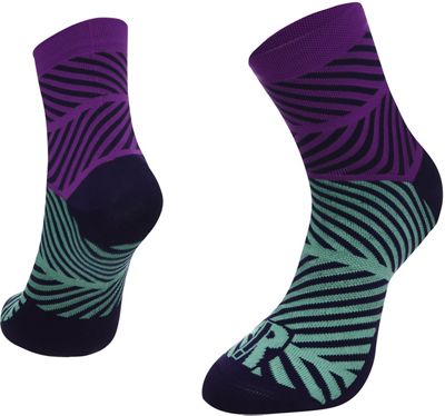 Chaussettes Ratio Grid (10 cm) - Bleu marine/Violet - M/L