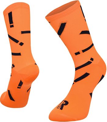 Chaussettes Ratio Exclamation (20 cm) - Fluro Orange/Bleu marine - M/L