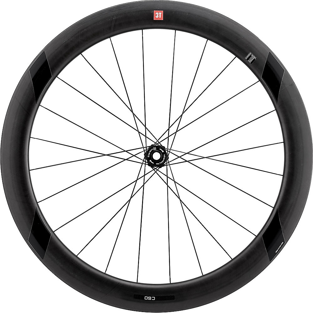 3T R Discus C60 TR Team Stealth Front Wheel - Noir - Shimano, Noir