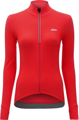 Maglia donna maniche lunghe dhb Aeron Roubaix (Edizione limitata)  - rosso acceso - UK 12, rosso acceso