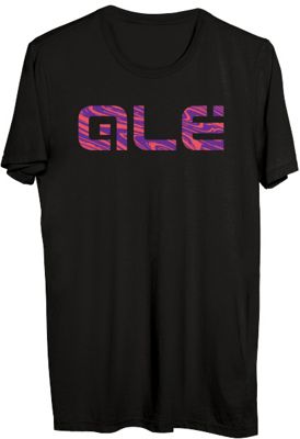 Alé Pink Swirl Logo T- Shirt - Noir - XL