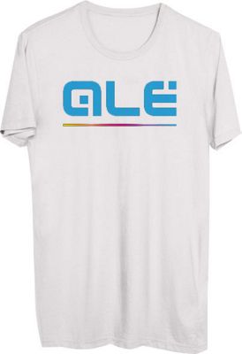 Alé Blue Classic Logo T- Shirt  - Blanc, Blanc