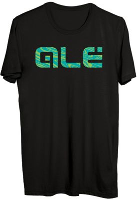 Alé Blue Swirl Logo T-Shirt - Noir - M