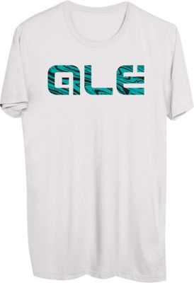 Alé Blue Swirl Logo T-Shirt  - Blanc - XL, Blanc