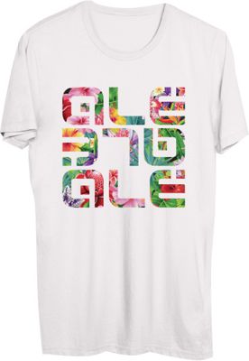 Alé 3 Logo Flower T-Shirt - Blanc