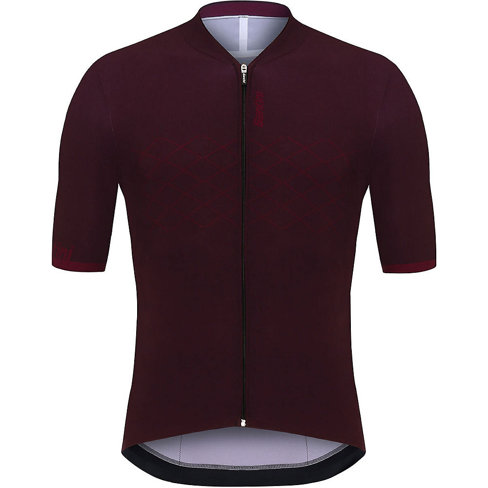 Santini Redux Short Sleeve Jersey - Bordeaux - XL