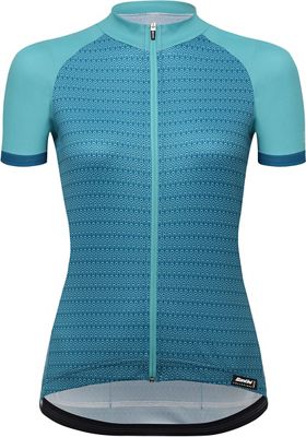 Santini Women's Ritmo Short Sleeve Jersey - Water - XXL
