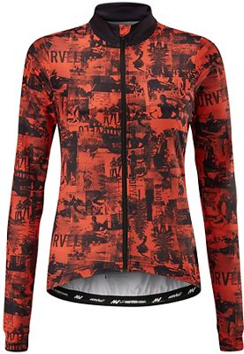 Morvelo Women's Fanzine Thermoactive LS Jersey - Rouge-Noir - XL