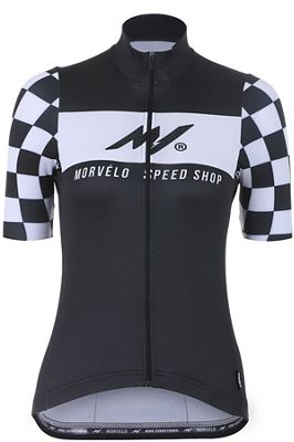 Morvelo Women's Speedshop Standard SS Jersey - Noir - blanc