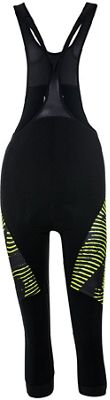 Morvelo Women's Blaze Stormshield Bib Knickers  - Nero/Fluro Yellow - XL, Nero/Fluro Yellow