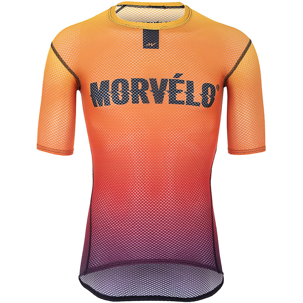 Morvelo Fire Short Sleeve Baselayer - Orange - XL